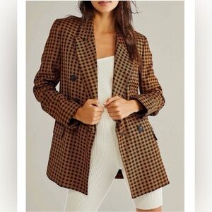Rue21 Brown Plaid Blazer